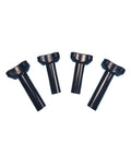 No Sweat M8 Black Hex Nuts And Secure Fastening Kit For Soft Serve Machines, 4 black plastic lock nuts for easy installation.