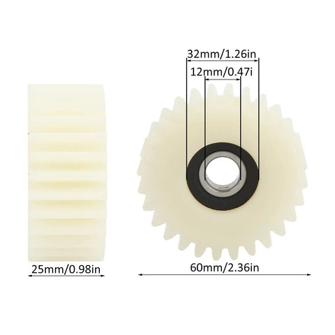 Front and side view of 28 Tooth Nylon Planetary Gear For Electric Hub Motor Replacement Part For E Bike Wheel Hub Motor Built To Last Quiet