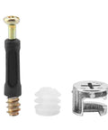 Top Notch Cam Lock Furniture Screw Set For Home DIY Carbon Steel Connectors Silver Finish 25 Piece Fastener Kit components