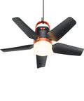 20 Inch Canopy Fan With Lights For Camping And Outdoors, 20000mAh Battery Powered Portable Fan With Remote, 4 Speeds And Dimmable Light