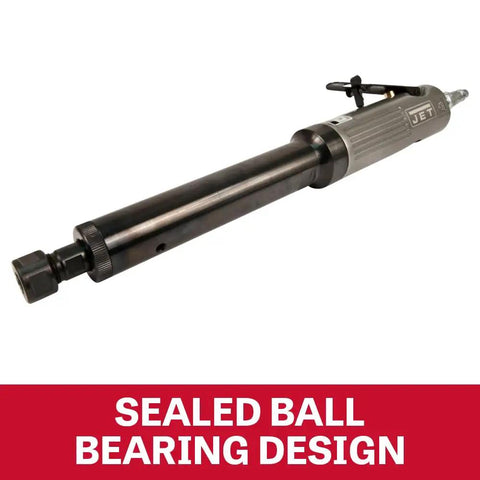 Pneumatic 1/4 Inch Die Grinder With Extended Shaft, 23000 RPM, variable speed throttle, lightweight aluminum, sealed ball bearings
