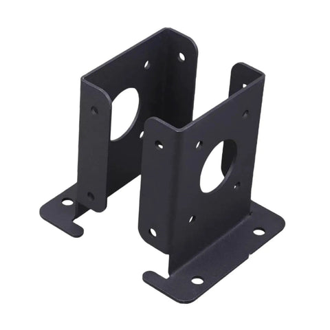 Two Pack Wood Fence Post Anchor Base Brackets For Pergola And Fence Posts Backyard Deck Projects, DIY Friendly Easy Install