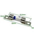 Tough Setup High Voltage Dc Fuse For Electric Cars Rated At Dc450V And 40 Amps, blade style, dimensions 10.3mm x 65mm.