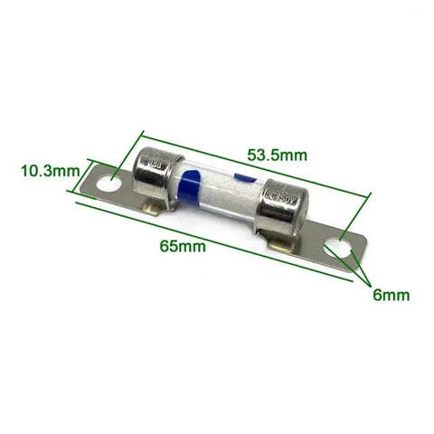 Tough Setup High Voltage Dc Fuse For Electric Cars Rated At Dc450V And 40 Amps, blade style, dimensions 10.3mm x 65mm.