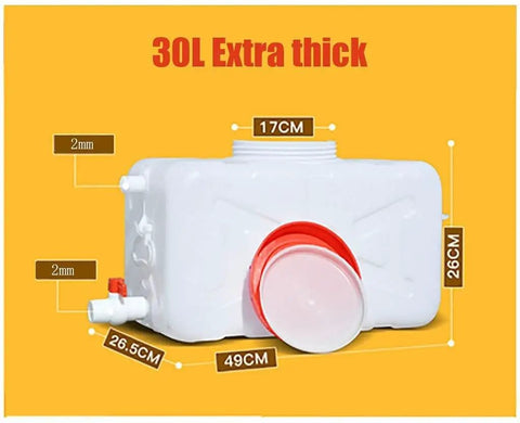 Portable 30L Water Storage Tank Built Tough And Durable Food Grade PE Plastic Heat Resistant And Easy To Clean Perfect For Schools Hotels Offices Train Stations Homes And Other Places