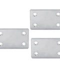 48 Piece Heavy Duty Mending Plates For Quick Furniture Fix Rock Solid Corner Brackets With Pre Drilled Holes showing three corner brackets.