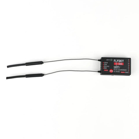 Top view of 2.4 GHz ANT Protocol Eight Channel RC Receiver with Dual External Antennas for FS ST8