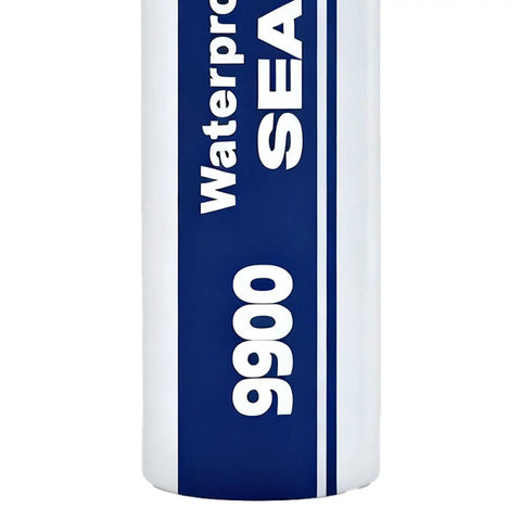 Heavy Duty Industrial Waterproof Sealant And High Strength Bonding Adhesive For Marine Rig And Shop Projects Masonry Metal Glass Leak Proof Pro Level With Slam Solid Hold labeled 9900 waterproof sealant tube.