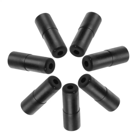 200 Pieces Bike Derailleur Shift And Brake Wire Cable Housing Ferrule End Caps Set For 4mm Shift Cables And 5mm Brake Cables Plastic Protective Caps Durable And Lightweight Includes 100 Derailleur Caps And 100 Brake Caps, black plastic cable end caps