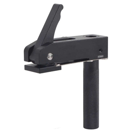 Heavy Duty Aluminum Bench Dogs With Adjustable Clamps For Woodworking, Fast Pressing Design, 19mm, side view showing clamp mechanism.