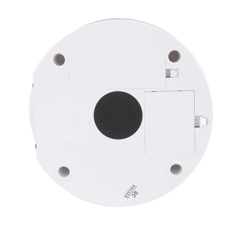 Base of Awesome 360 Rotating Display Stand With Adjustable LED Lights And 11 Pounds Load Capacity showing connectors and smooth surface.