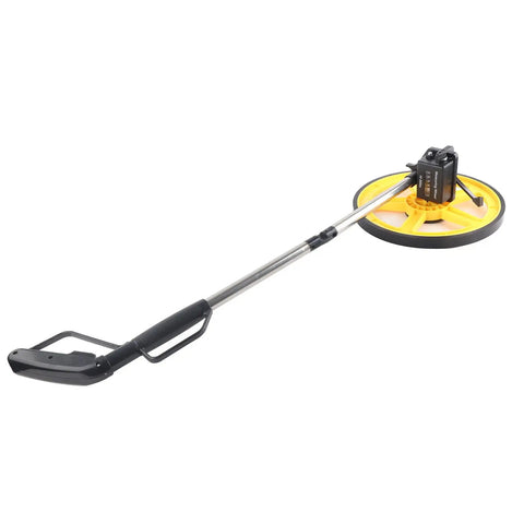 Tyenaza Mechanical Range Measuring Wheel 9999ft 10cm Accuracy Distance Measuring Roller with yellow wheel and telescopic handle