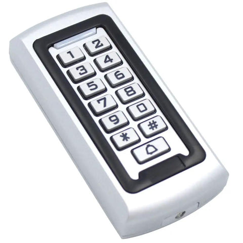 Waterproof Standalone Access Control Keypad With Metal RFID Card Reader For Door And Gate Entry 2000 User Capacity