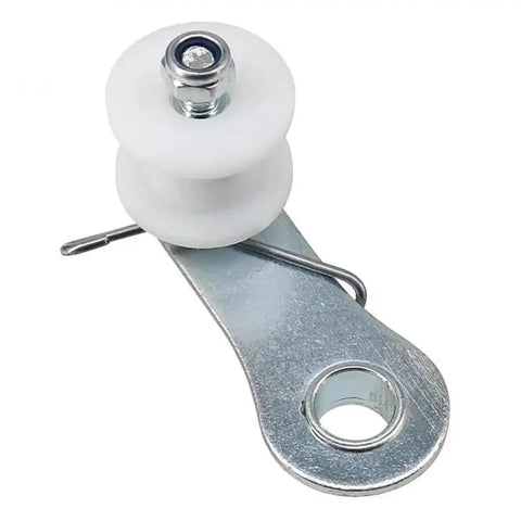 Heavy Duty Chain Tensioner Kit With Spring Roller And Guide Adjuster Pulley For Dirt Pit Bike Mini Moto ATV Quad Scooter Motor To Keep Your Ride Smooth And Tight Without Any Sagging Or Slippage, white nylon roller