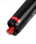 Close-up of rebound adjuster on 26 Inch Fat Bike Suspension Fork With 4.0 Inch Tire Clearance, 160mm Travel, Manual Lockout.