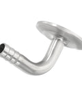 Stainless steel 90° elbow tri-clamp hose barb fitting with sanitary ferrule for brewery equipment