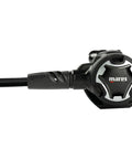 Close-up of Dual 15X Scuba Regulator Set With First And Second Stage Regulators And Yoke Connector For Easy, Reliable Deep Sea Dives