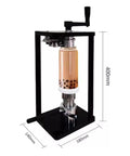 Manual Can Sealer For 55mm Jars And 500ml Cup, Handy Hand Press Sealer Tool with adjustable height and durable metal frame in use