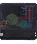 Quartz Wall Clock Movement Replacement Kit with Silent Mechanism and Hands for Easy DIY Clock Repair, back view