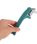 Upgrade Your Kitchen Gear With This Heavy Duty Commercial Oven Handle, featuring a green grip and metal blade for easy use.