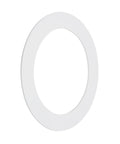 6 Inch White Goof Rings For Recessed Lights Trim 12 Pack Quick Fix For Nasty Drywall Cuts and Oversized Holes. White plastic cover.