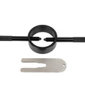 Motorcycle Fork Spring Compressor Tool Kit for Upside-Down Forks with aluminum body and steel spacer for street bikes
