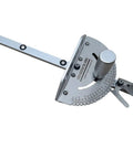 Dead Accurate 27 Position Miter Gauge With Five Degree Clicks And Zero To Sixty Spread with aluminum and steel construction.