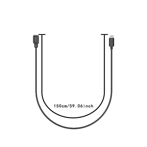 Bicycle Derailleur Shifting Cable Charger For Di2 12 Speed Electronic Shifting 150 CM Type C Cable Accessory shown flat