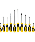 10 Piece Screwdriver Set With Magnetic Tips And Ergonomic Handles For Home Diy Projects And Quick Repairs Multi Color Pack