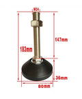 Ditch Wobbly Tables With These Adjustable Leveling Feet 10 Pack Sliding Cushion Screw Legs Dial In Height Control with measurements.