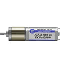 Drop Right In 6V 12V Dc Gear Motor Featuring Reliable 12 To 923 Rpm Speed Reduction Gearbox And Cw Ccw Reversible Rotation, compact DC motor with label visible.