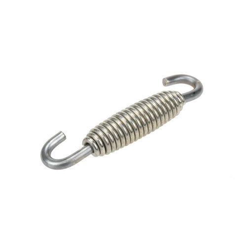 Close-up of AUTUT motorcycle exhaust muffler spring, stainless steel, 58mm total length, pack of 4