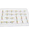 Magnetic Field Demonstration Plate Teaching Kit For Physics Class, Transparent Cuboid Display With 24 Steel Needles