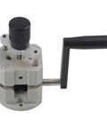 Awesome Plastic Hand Crank Manual Wire Stripper For Copper And Aluminum Cables Features Adjustable 2 To 20Mm Range top view with hand crank.