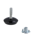 Smooth Setup Guaranteed Every Single Day 16 Pieces 1/4 20 Adjustable Furniture Leveling Feet with T Nuts and Rubber Base.