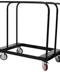 Rock Solid Drywall Cart And Panel Truck With 1500 Lb Capacity Heavy Duty Steel Platform Dolly featuring swivel casters for easy transport.