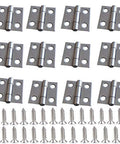 Mini Duty Stainless Steel Hinges With Screws For Jewelry Boxes And Wooden Boxes Small Hardware Hinges For DIY Jewelry Box Projects Durable
