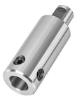 Beefy 3/4 Inch Weldon Shank Extension For Annular Cutters Cranks Magnetic Drill Reach Way Out To 3 15/16 Inches, metal construction.