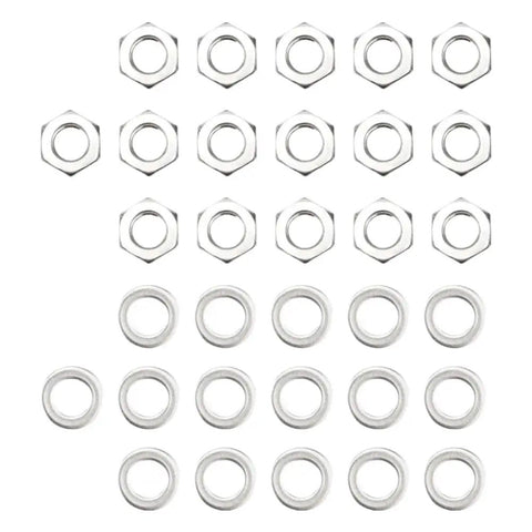 Heavy Duty ATV Wheel Lug Nut Kit Made From Premium 304 Stainless Steel. Perfect Fit For Yamaha Banshee 350 And YFZ350 Models Between 1987 And 2006 Including SE SP Variants. Rock Solid Reliability For Your Ride! stainless steel lug nuts and washers