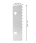 Replacement Tape Dispenser Blades 10 Pack For Tape Guns Serrated Steel Cutter 2.4 By 0.7 Inches Easy Swap And Safe Design Pro Grade Spare Parts For Office Warehouse And Industrial Use, stainless steel blade 6.2x1.8 cm