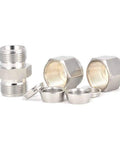 304 Stainless Steel Compression Tube Fitting Three Eighths Inch Tube OD Straight Connector Double Ferrule Adapter components