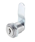 Cam Lock Three Quarter Inch Cylinder Length Cabinet Lock 2 Pack No 4 Cam Fits Up To One Half Inch Panel Thickness Zinc Alloy Chrome Plated
