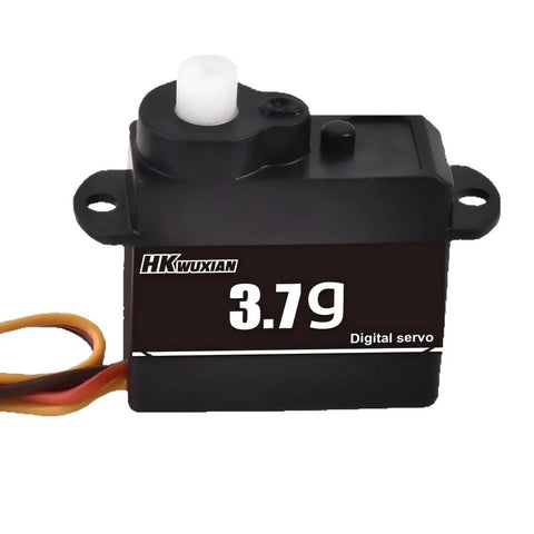 Rock Solid Three Point Seven Gram Digital Servo Featuring Plastic Gears And A Coreless Motor For Fixed Wing Remote Control Cars Helicopters And Robots Hella Smooth High Precision Dual Pack, compact black design