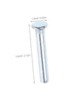 Door Hinge Repair Kit Pin And Bushing For Automotive Door Hardware, single metal hinge pin with dimensions labeled