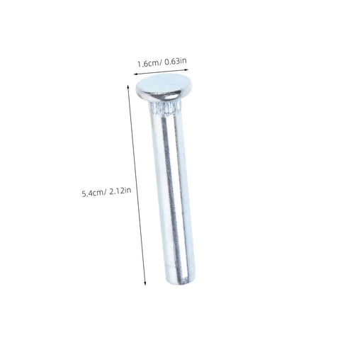 Door Hinge Repair Kit Pin And Bushing For Automotive Door Hardware, single metal hinge pin with dimensions labeled