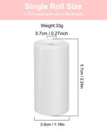 Five Roll Pack Kids Camera Paper Rolls 2.24 By 1.18 Inch Thermal Print Paper For Instant Mini Cameras Non Adhesive Printer Paper Refill For Kids Print Pics Fast Diy Art Projects High Definition Quick Dry size chart for one white thermal paper roll