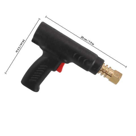 Handheld Spot Welder For Auto Body Repair Portable Welding Tool Kit side view with plastic handle and measurement scale