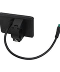 Back view of LCD Display For Ebike And Scooter 24V To 72V Smart Color Meter With Waterproof Connector, cable and mount visible.