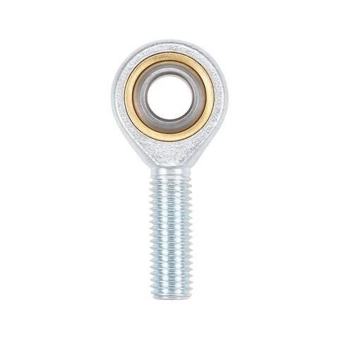 Beefy 12mm Rod End Bearing With Left Hand Thread M12x1.75 Ball Joint, Male Spherical Joint For Hydraulics, CNC Tools, Automation Equipment, Industrial Machinery, 2 Pieces, chrome steel
