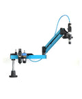 Pneumatic Tapping Machine M3 To M16 With Rocker Arm Universal Frame Motor For Precise Threading In Metalworking Quick Setup Built Tough Pro Grade Durable Workhorse Tool One Year Warranty, blue rocker-arm tapping machine with air filter